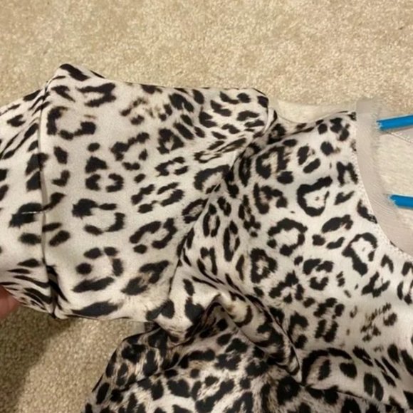 Zara leopard mini dress with front pocket - Picture 2 of 6